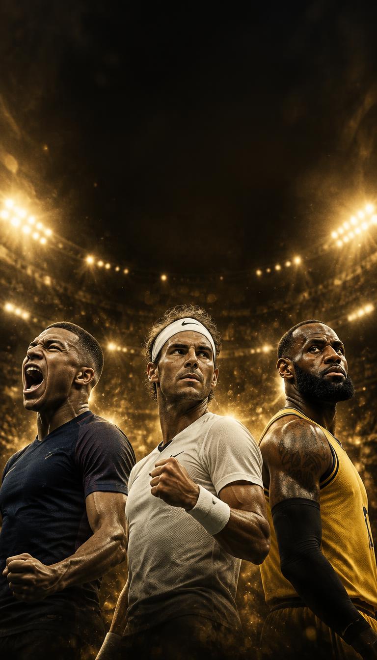 Football, tennis and basketball stars